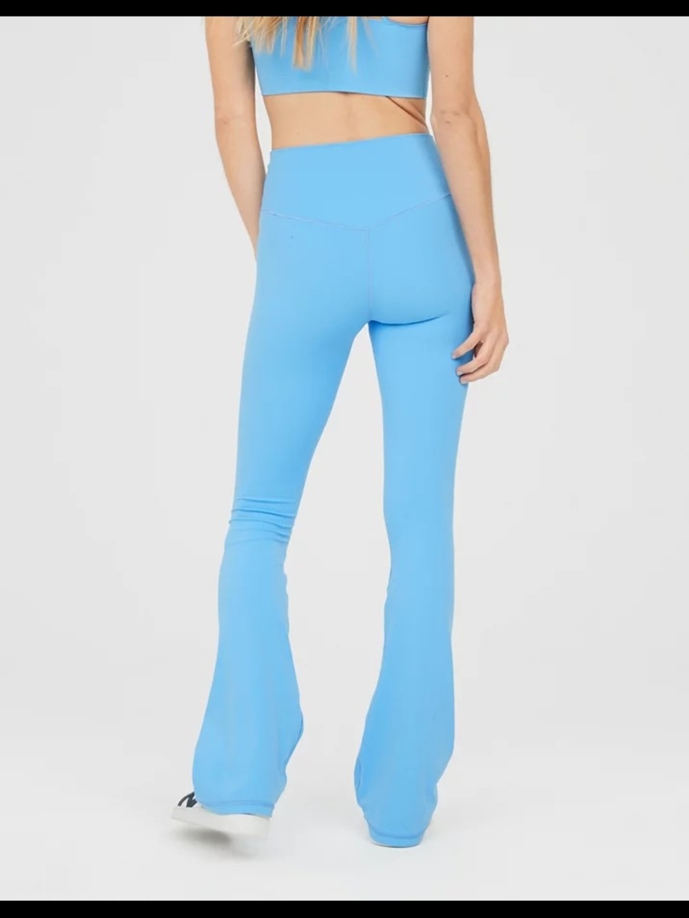 aerie Real Me Xtra Bootcut Hi-Rise Bright Blue Flare Leggings